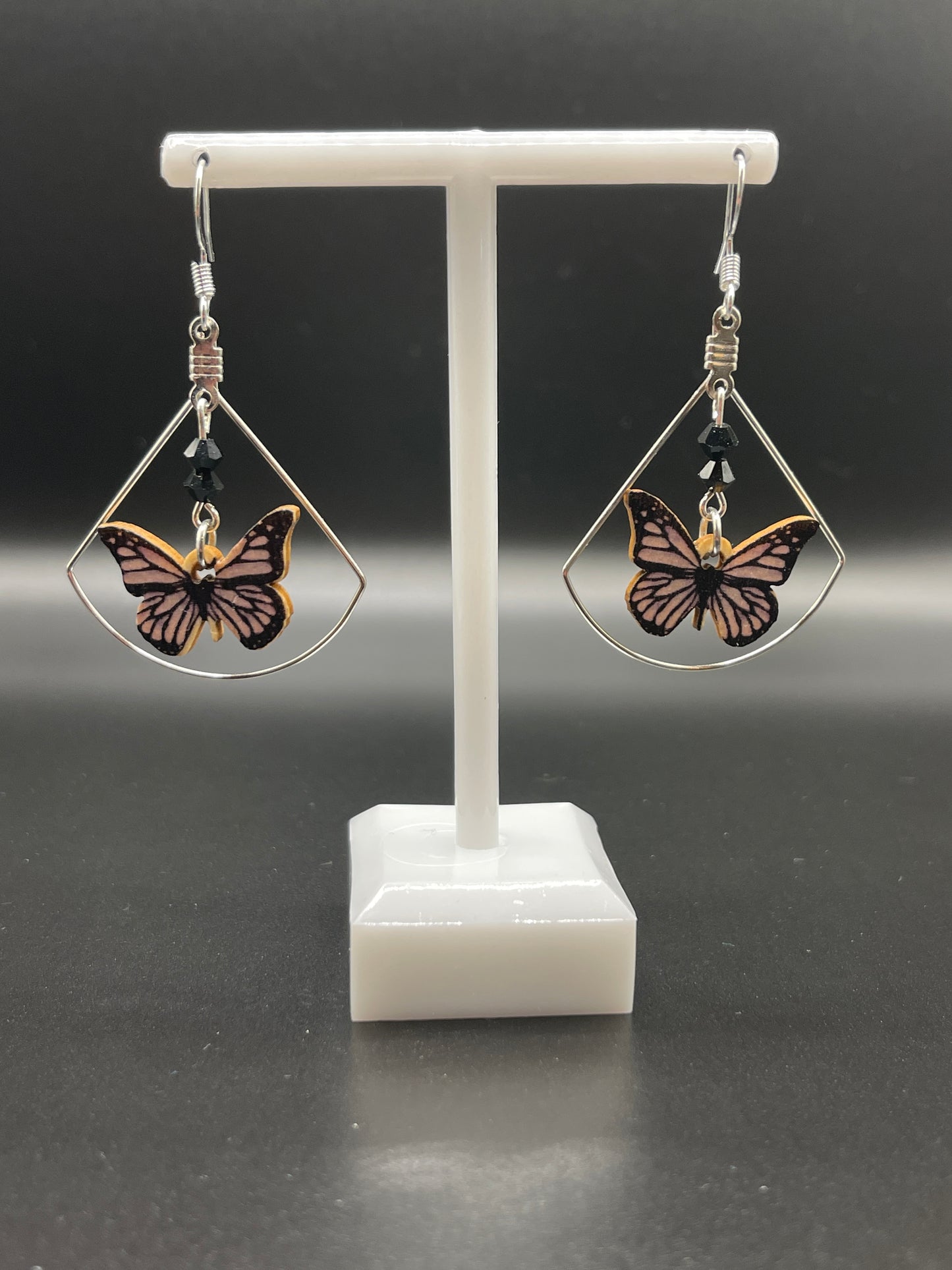 Be a Butterfly (black glass beads)